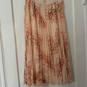 CeCe Floral A-Line Skirt - Pink Floral